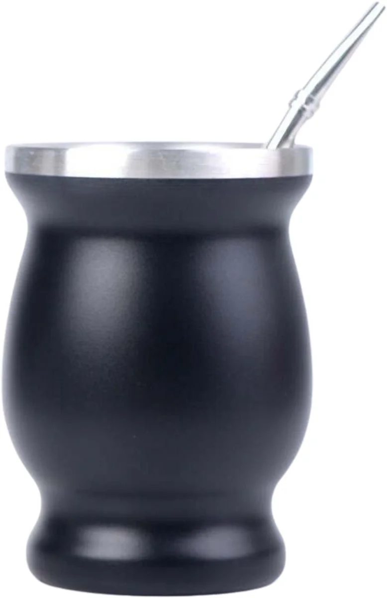 Cupplement Kalebas set met bombilla One size - 3-Delige Set: Kalebas, Bombilla & Schoonmaak Stokje – Yerba Mate