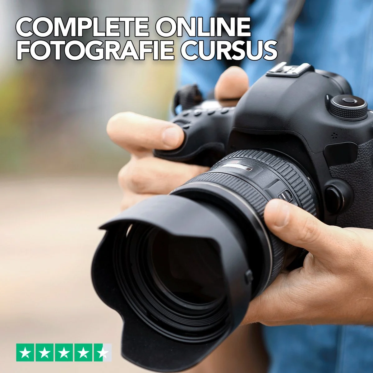 Complete Online Fotografie Cursus - 42 videolessen - 20 hulpkaarten - Met begeleiding - Leer je camera écht kennen en zo