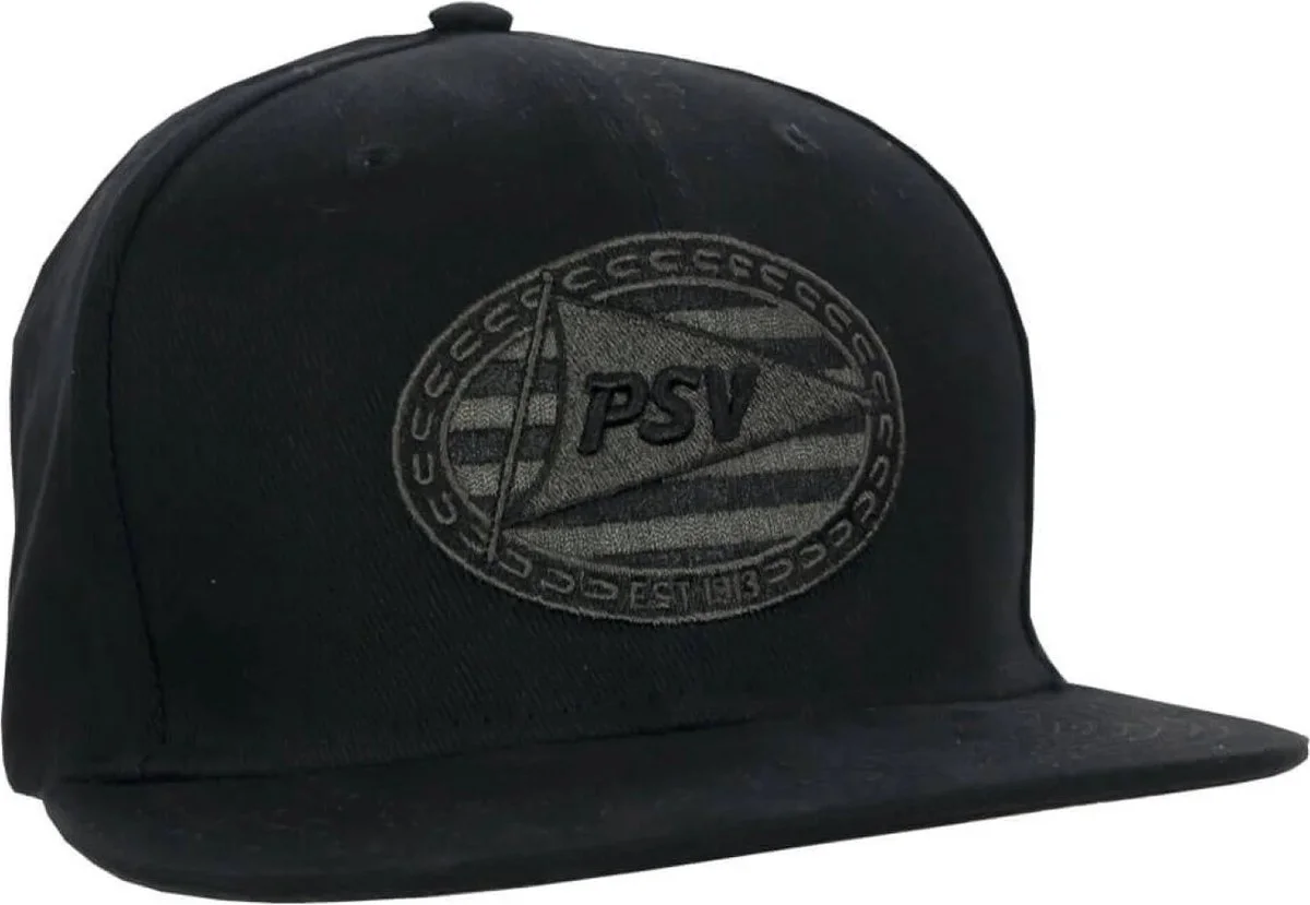 PSV Cap Logo Zwart JR