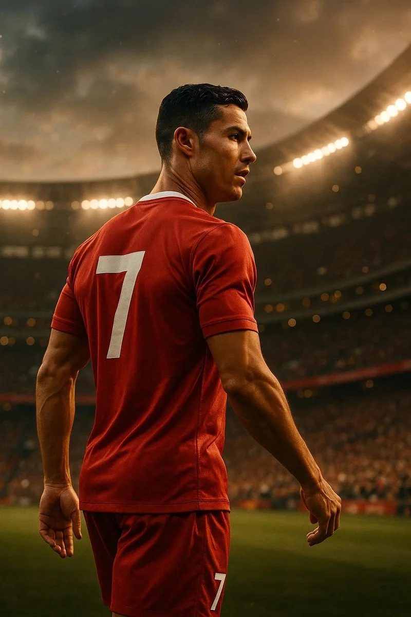 Cristiano Ronaldo Poster - Voetbal Posters - Sport - Celeb - Stadion - Wanddecoratie Woonkamer - 180 gram papier - XS671
