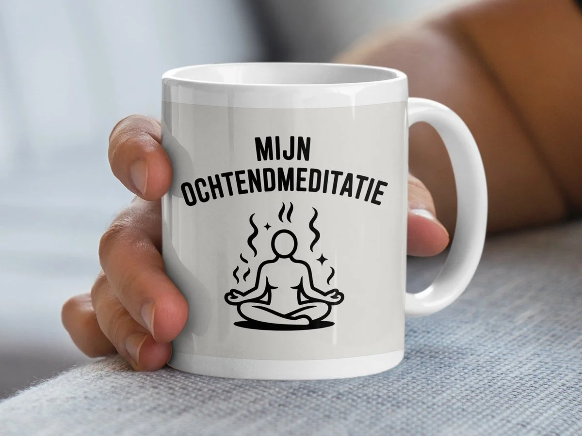 Mijn Ochtendmeditatie Mok, Meditatie Mok, Mindfulness Cadeau, Yoga Mok, Spirituele Mok, Relax Mok, Cadeau Voor Haar, Cad