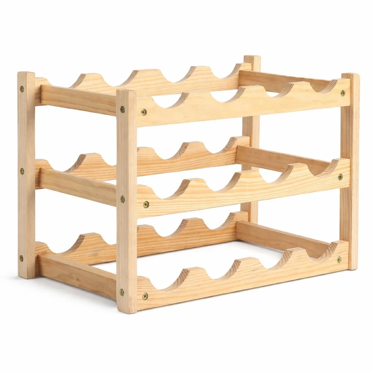 Ceruzo Wijnrek Hout – Wijnrek voor 12 Flessen – 45 x 22 x 28 cm