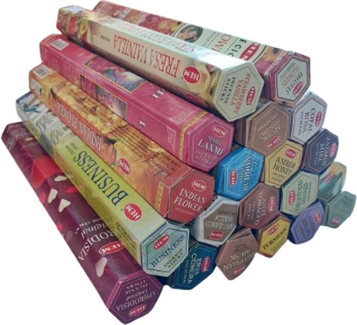 Set Van 20 Soorten Wierookstokjes - Wierook - Assorti Pakket - Verschillende geuren - Wierookstokjes - 20 x 20 = 400 sto