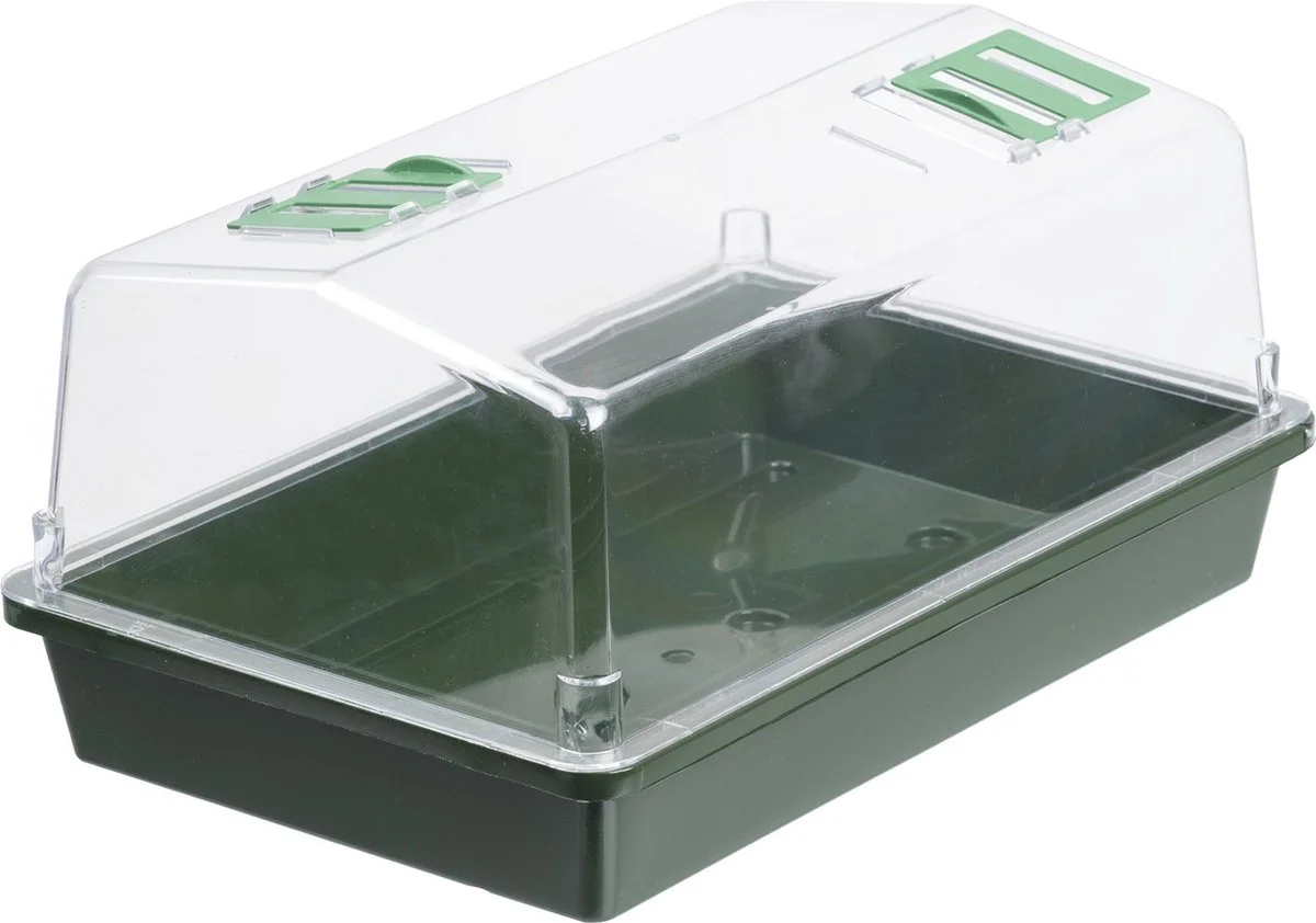 Nature - Mini-kweekbak (met ventilatie) - H18 x 37,5 x 24cm - groen - kweken