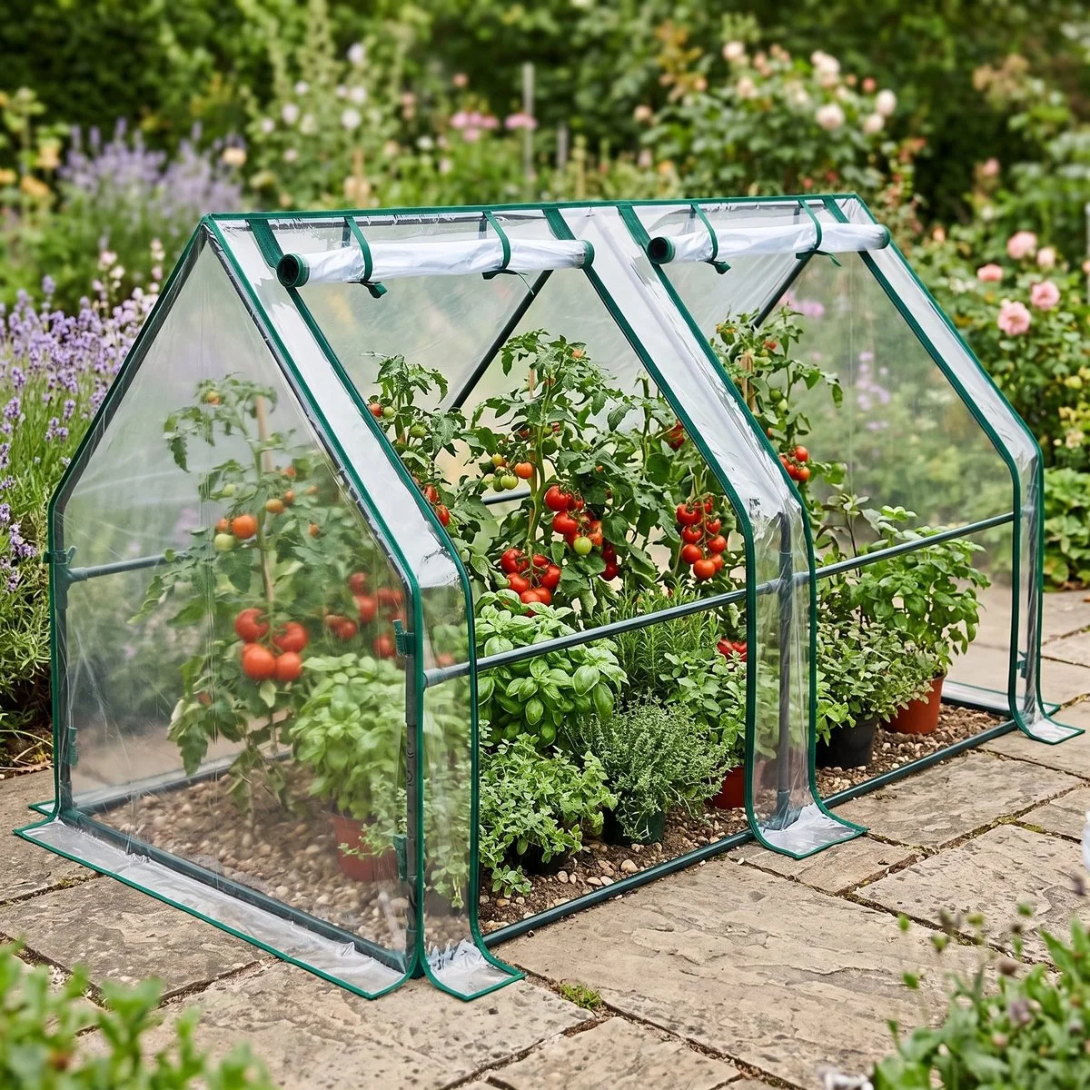 Cheqo® Kweekkas - Foliekas - Tuinkas - Broeikas - Plantenkas - Serre - Greenhouse - Walk-in Kas - voor Balkon en Tuin -