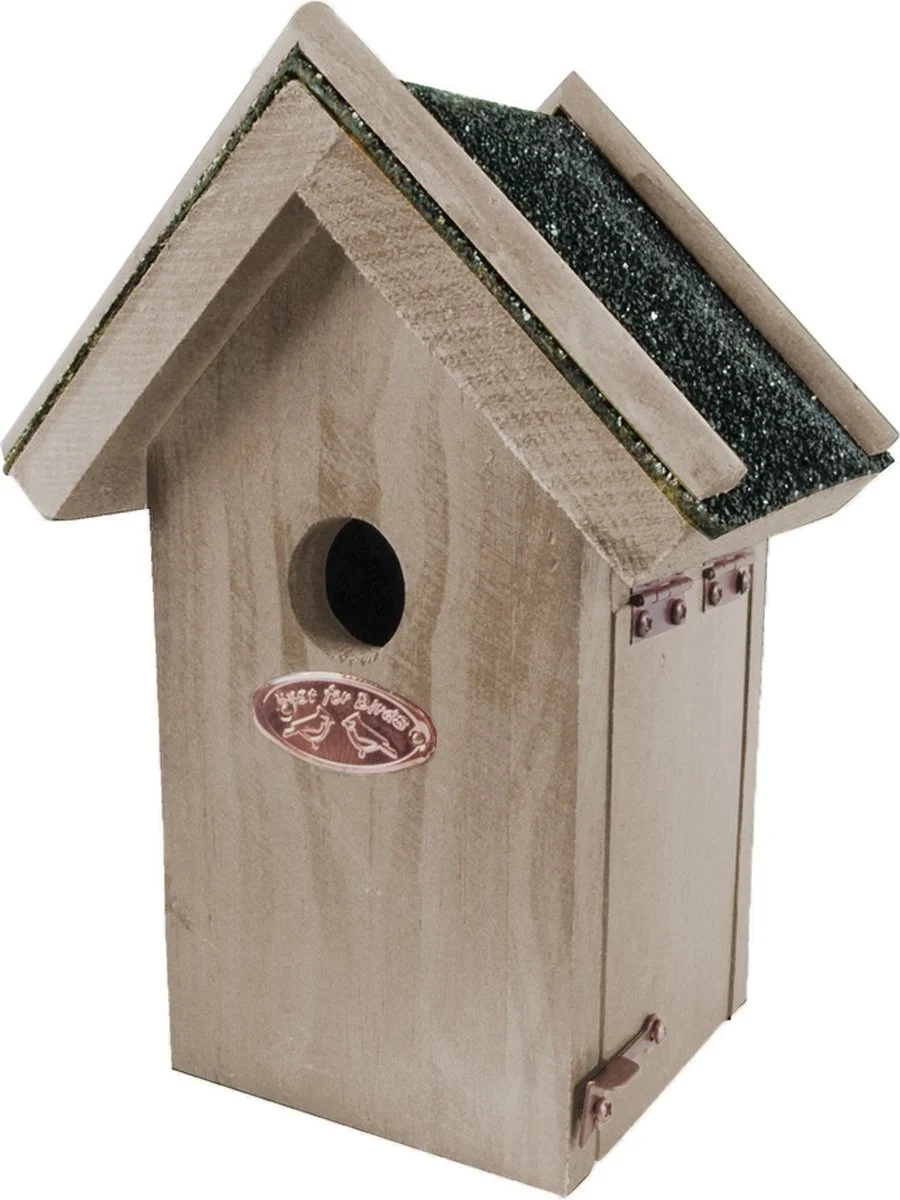 Esschert Design Vogelhuisje - Winterkoning Nestkast - Bruin - 21,5 x 16 x 11,3 cm