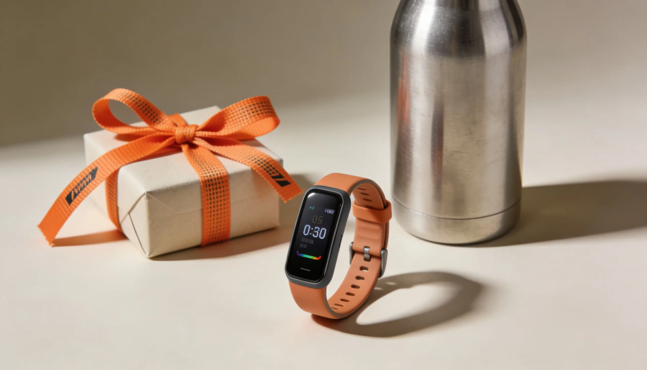 cadeau voor sporter fitnesstracker en gepersonaliseerde sporttas