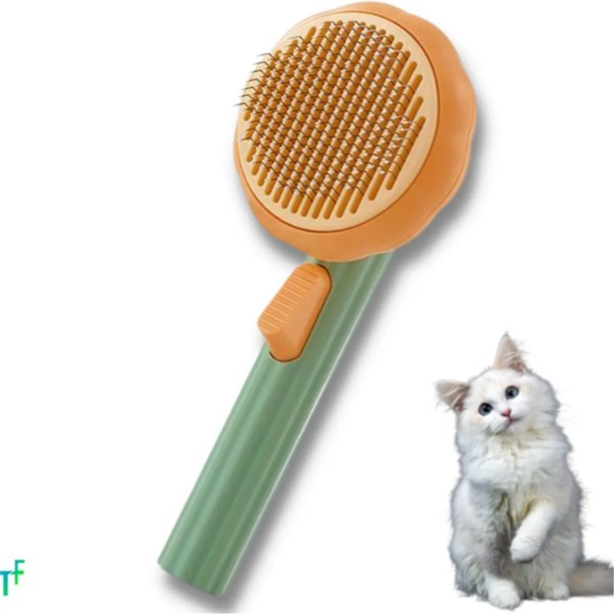 PetNova kattenborstel pompoenvorm anti-verhaar