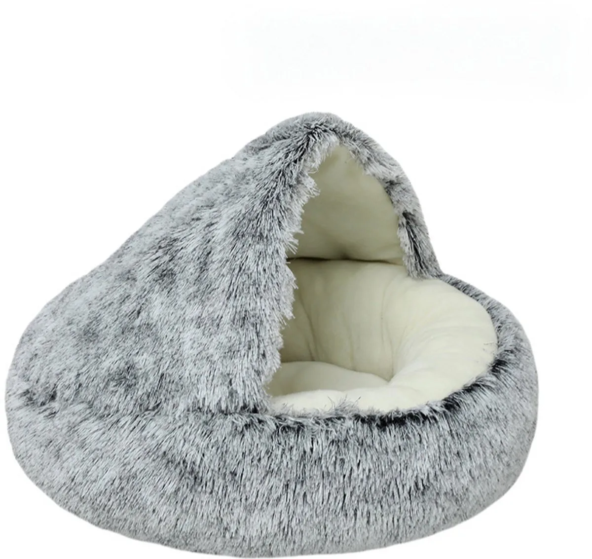 Cave kattenmand donut grijs kalmerende werking
