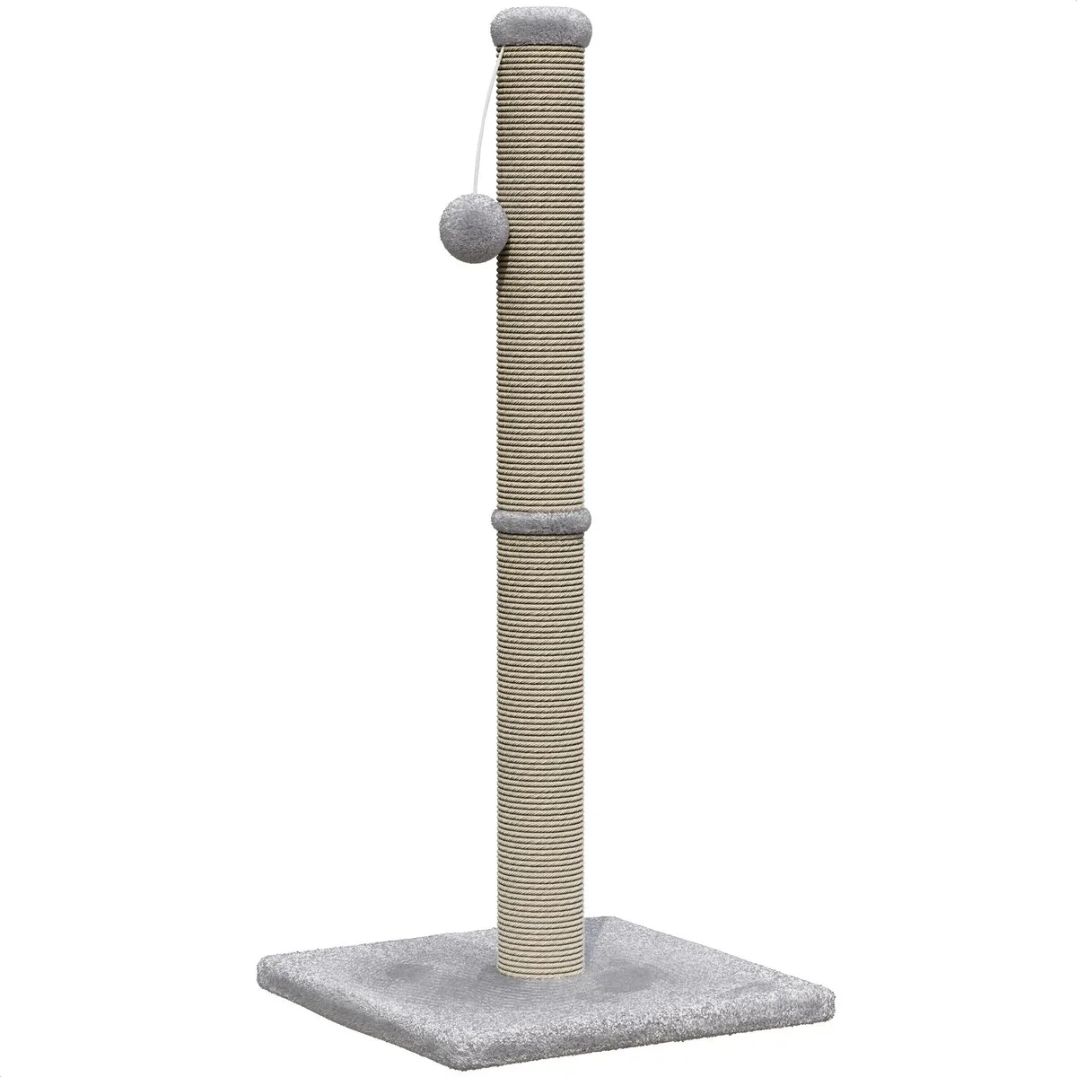 Avalo krabpaal met speelballetje 74cm lichtgrijs