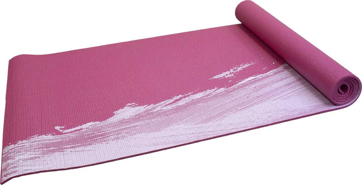 Senz Sports Yogamat Premium - 180 x 60 x 0.6 cm - Roze met print