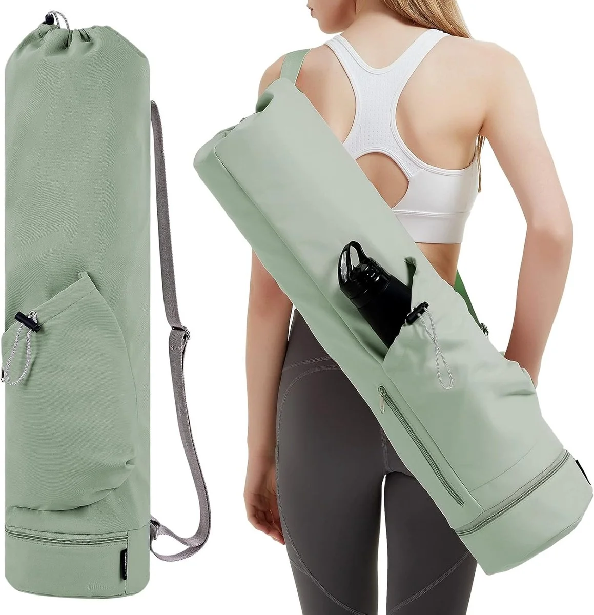 Yogamat Tas Drager - Schoudertas - Sportpad-rugzak - Yogamattas - Yogamatdrager - Yogamattas met waterfleszak en natte z