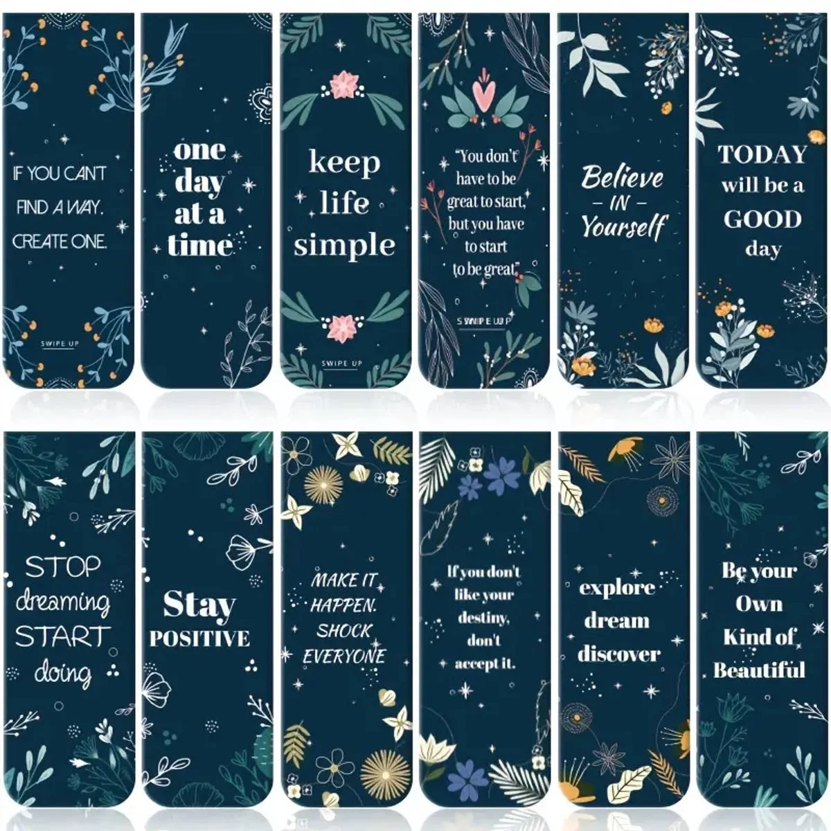 Viwado® - Set van 12 Magnetische Boekenleggers - Levendige Graffiti-stijl Designs - Inspirerende & Kleurrijke Studi