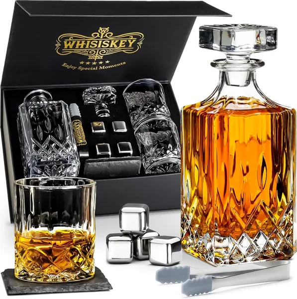 Luxe whiskeykaraf set met glazen