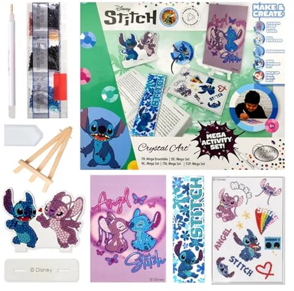 Craft Buddy Crystal Art Mega Activity Set met meerdere projecten