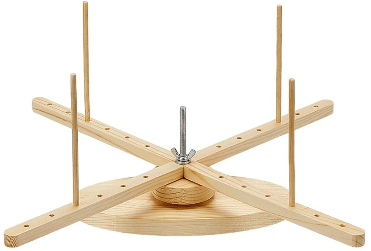 Draagbare houten garenhaspel