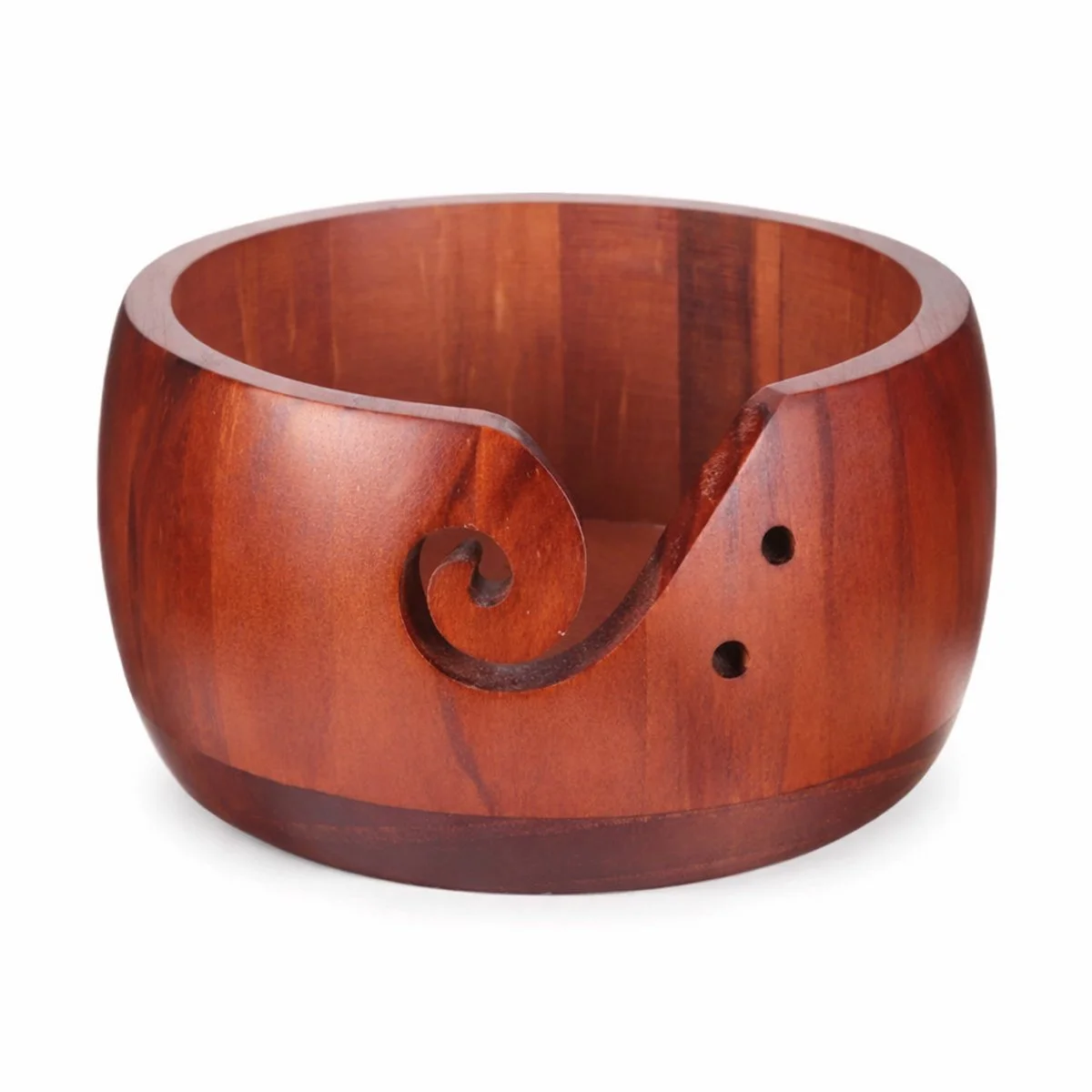 Houten garenkom yarn bowl voor wol