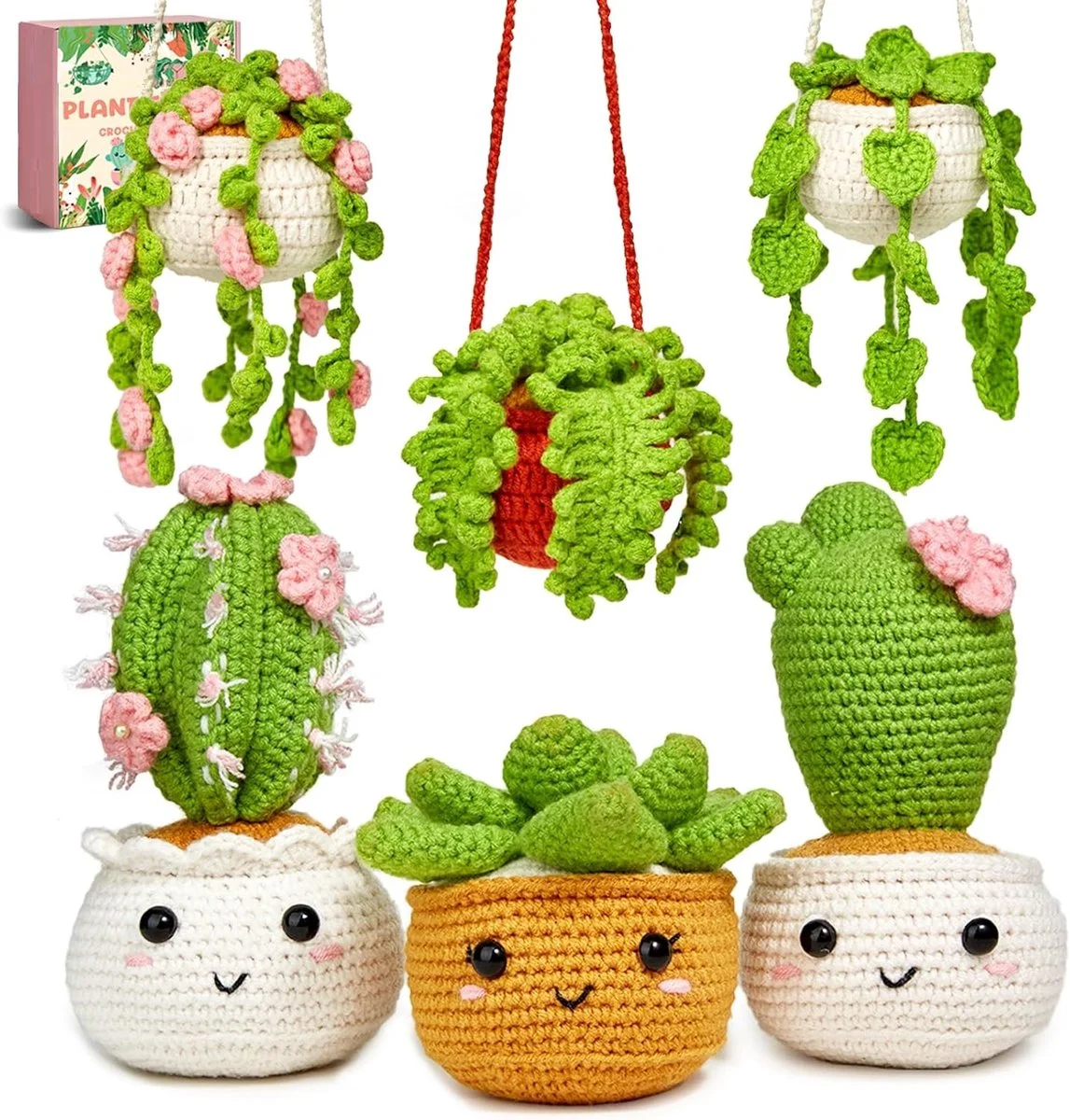BOTC haakpakket hangende planten in pot amigurumi