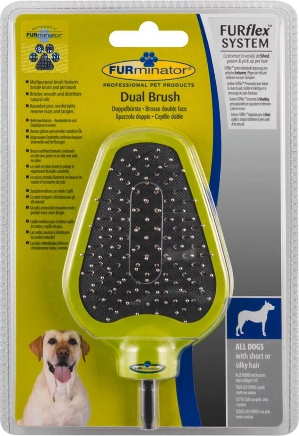 FURminator FURflex dubbele borstel voor katten