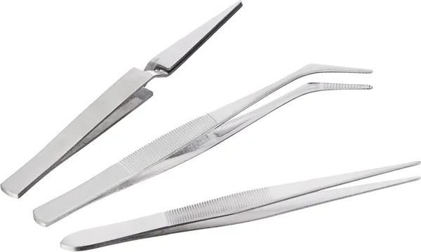Set van 3 precisiepincetten voor modelbouw