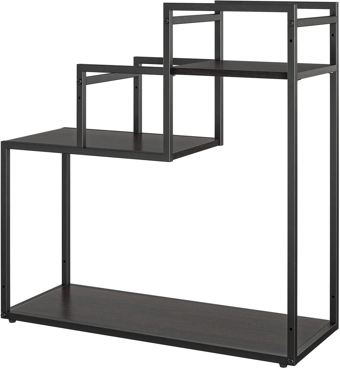 Houten plantenstandaard espresso