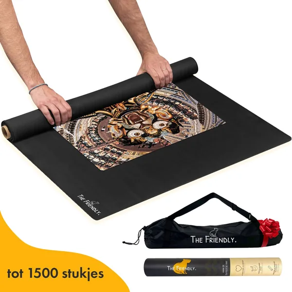 Oprolbare puzzelmat voor legpuzzels tot 1500 stukjes