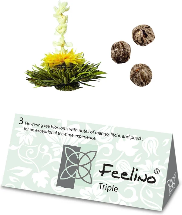 Feelino geschenkset met zes theebloemen