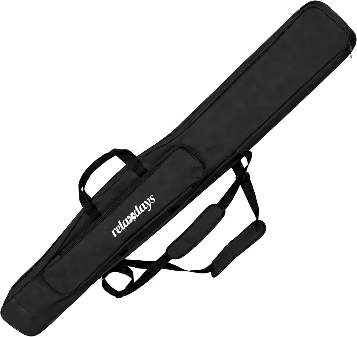 Zwarte hengeltas van 150 cm voor drie hengels