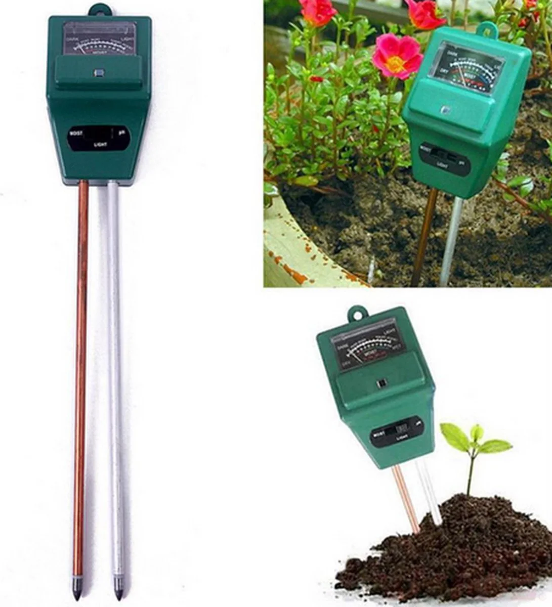 Vochtmeter 3-in-1 voor planten