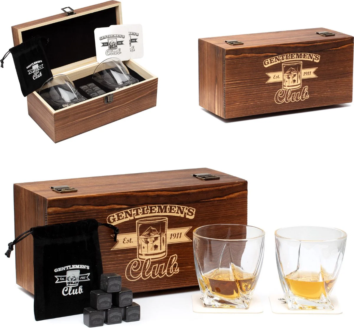 Whiskeyglazen set met 6 stones