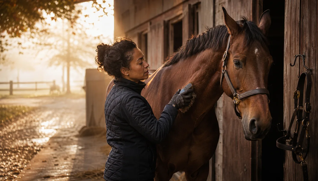 Cadeau voor paardenliefhebber bij de stal
