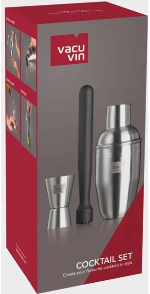 Vacu Vin cocktailset Basic, 3-delig als cadeau voor cocktailliefhebber