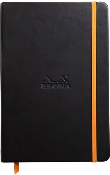 Rhodia notitieboek A5, gelinieerd als afscheidscadeau voor een collega