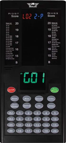 Bull's Parrot elektronische dartscoreteller als cadeau voor dartliefhebber