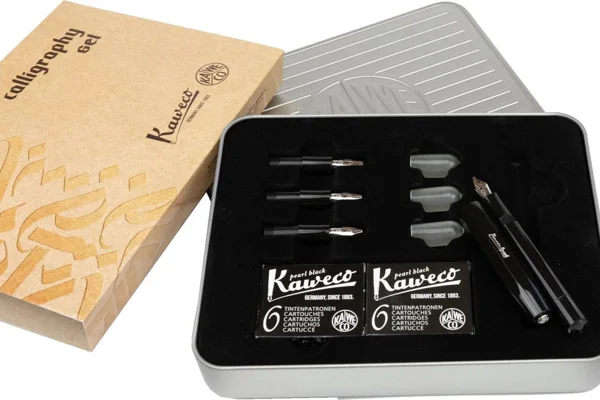Kaweco kalligrafie cadeaudoos, Sport zwart als cadeau voor handletteren