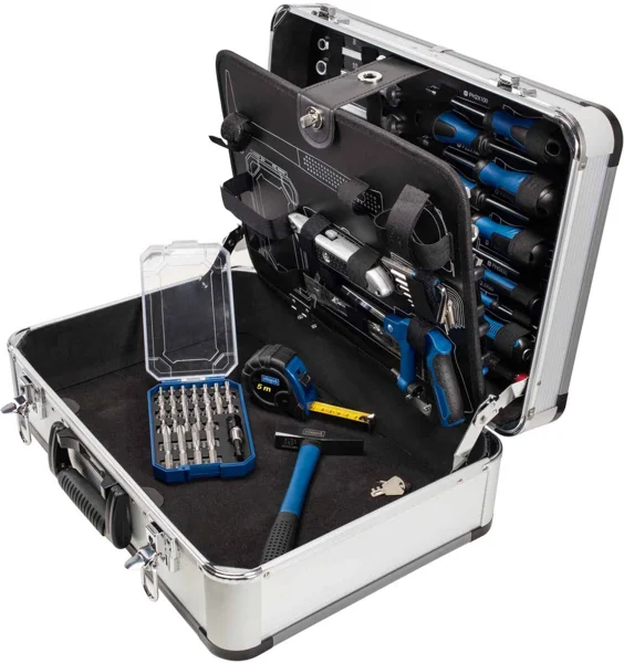Scheppach TB150 gereedschapskoffer, 101-delig als cadeau voor houtbewerker