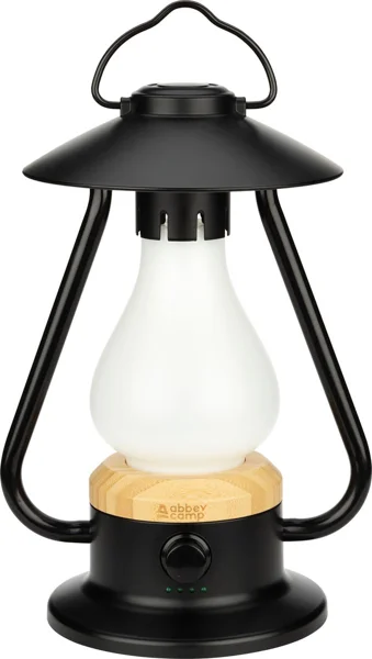Abbey Camp retro oplaadbare led-lantaarn als cadeau voor kampeerder
