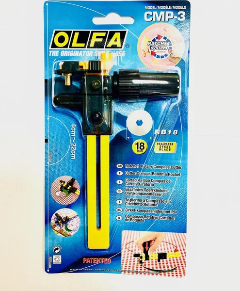 OLFA cirkelsnijder met rolmes als cadeau voor naaister