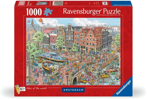 Ravensburger puzzel Fleroux Amsterdam als secret santa cadeau