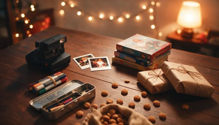 Sinterklaas cadeau voor een tiener: instant camera en pakjes