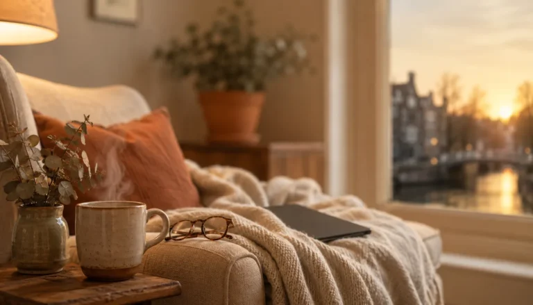 E-reader als cadeau in een gezellige leeshoek