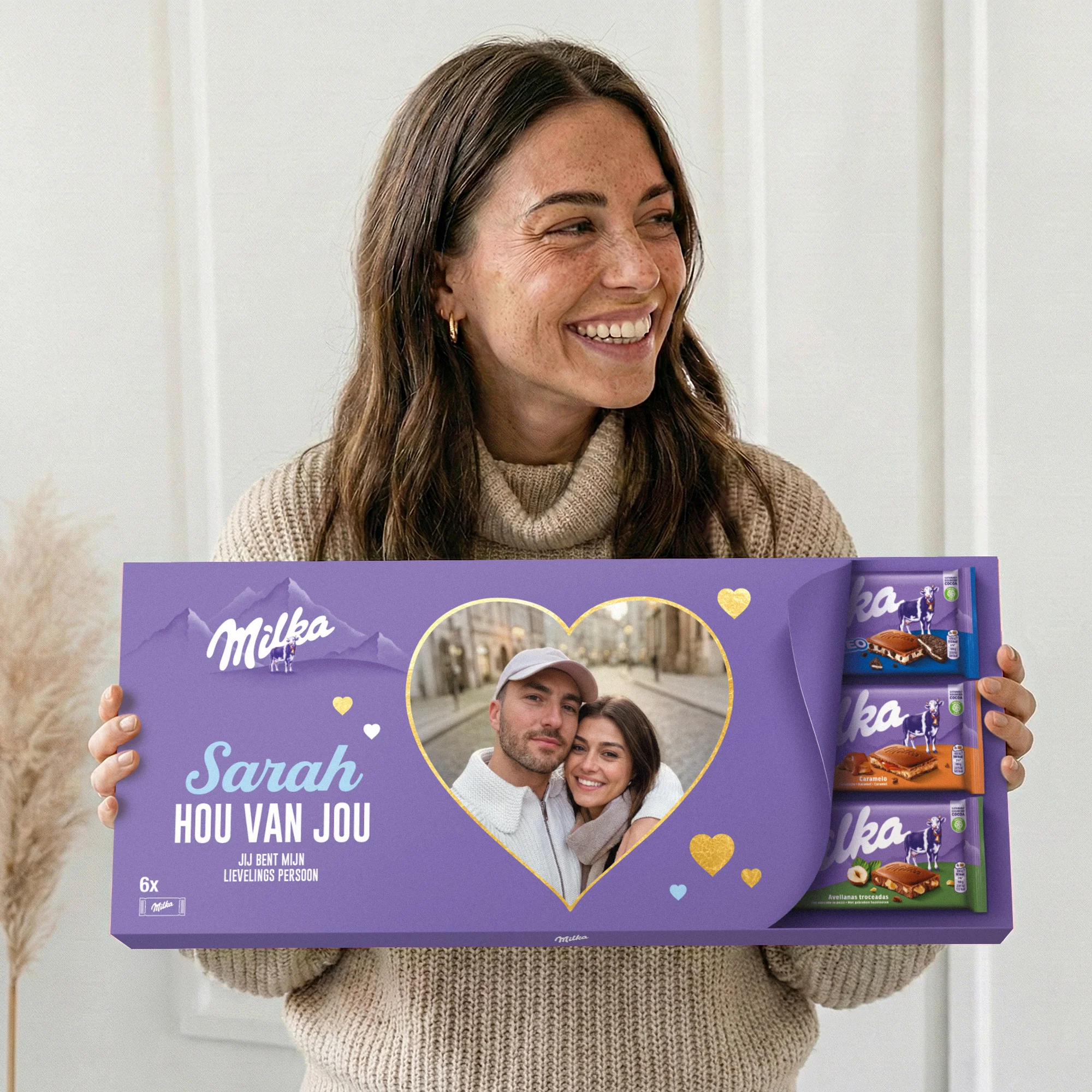 chocolade met eigen tekst als gepersonaliseerd sinterklaas cadeau