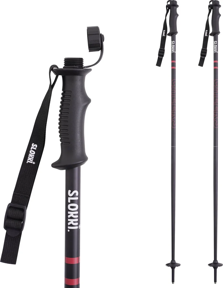 Slokki skistokken met drankhouder als cadeau voor een wintersporter