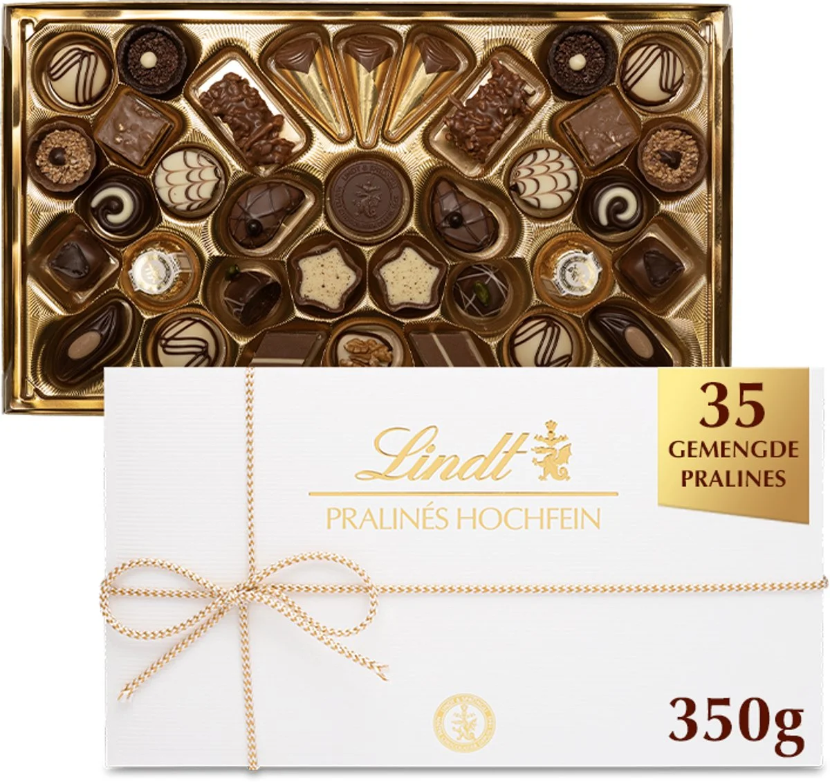 Lindt Pralines Hochfein doos met 35 pralines als cadeau voor een chocoladeliefhebber