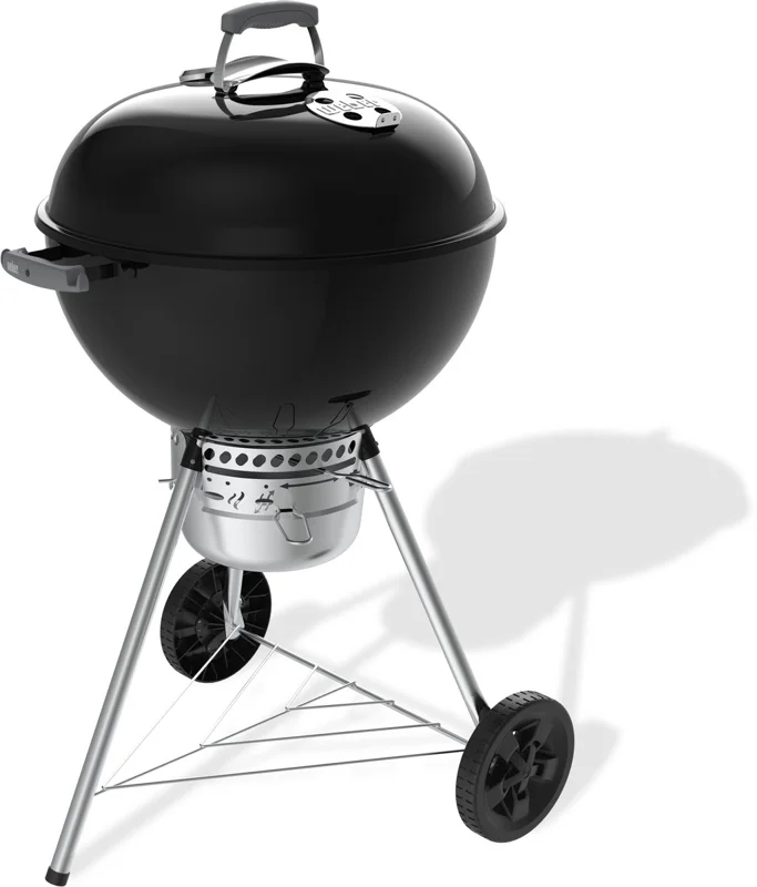 Weber Original Kettle Premium - Ø 57 cm grillrooster - Houtskoolbarbecue - Zwart - Gesloten asopvangbak - One-