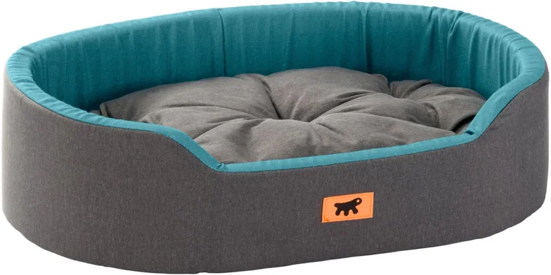 Ferplast Dandy Hondenbed, Afneembaar, Wasbaar Kussen, Katoenen Hoes met Zachte Vulling, Ideaal als Kattenhuis,