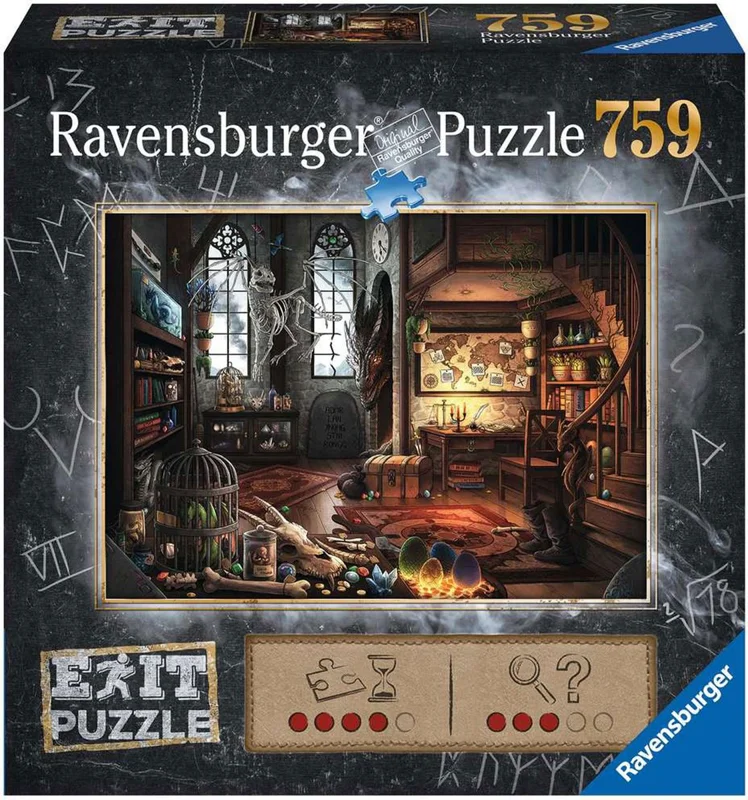 Ravensburger puzzel EXIT draken 759 stukjes escape game.