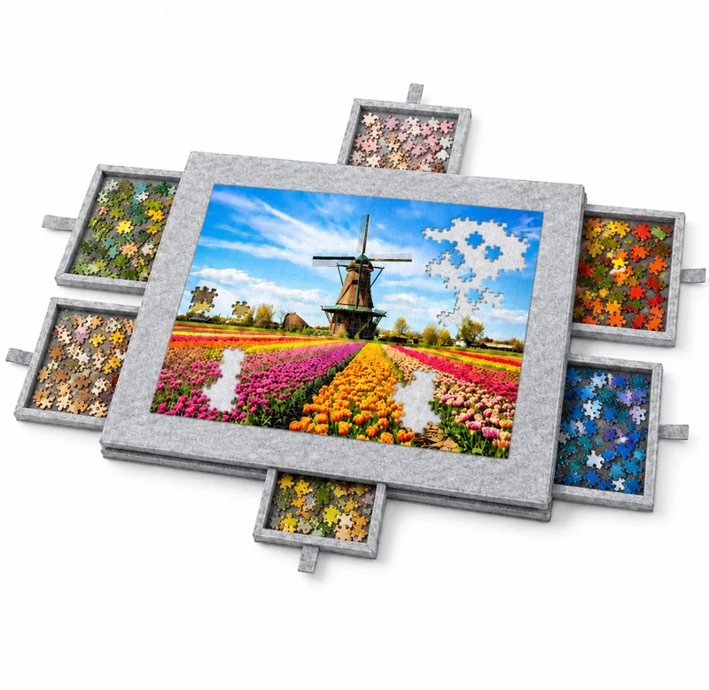 MIRO® Puzzelmap 1500 Stukjes - Puzzelbord Met Opbergsysteem - Puzzelmat - Portapuzzel - Puzzeltafel - Draagbaa