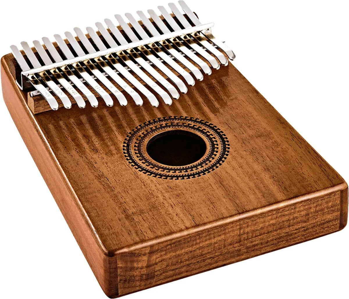 Meinl kalimba met klankgat van acacia als cadeau voor muziekleraar